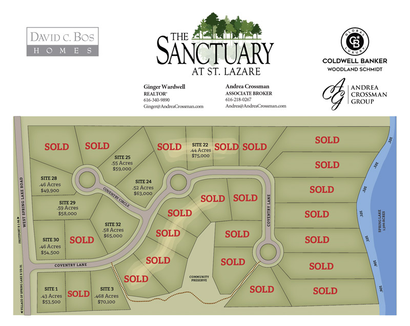 Spring Lake Property, Sanctuary Site Plan