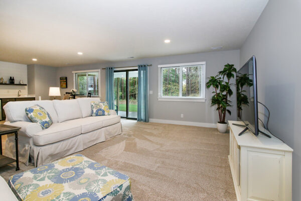 Crisp Retreat Interior Living Room | David Bos Homes