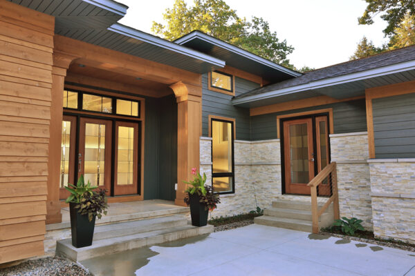 Lake House Exterior | David Bos Homes